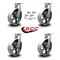 Service Caster 12'' Heavy Duty Semi Steel Cast Iron Caster Set with Swivel Locks , 4PK CRAN-SCC-KP92S1230-SSR-BSL-4 - alternate 3